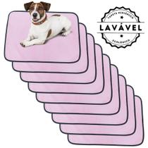 Kit com 9 Tapetinhos Alta Absorção para Pets 70x50 Rosa 200 Lavagens Pee Dog Kit com 9 Tapetinhos Alta Absorção para Pets 70x50 Rosa 200 Lavagens Pee Dog
