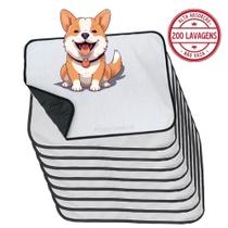 Kit com 9 Tapetinhos Alta Absorção para Pets 70x50 Tradicional 200 Lavagens Pee Dog Kit com 9 Tapetinhos Alta Absorção para Pets 70x50 Tradicional 200 Lavagens Pee Dog