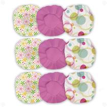 Kit Com 9 Toucas De Plástico Impermeável Para Banho Sortidas