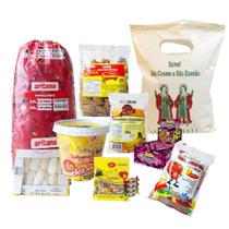 Kit Com 900 Doces Cosme E Damião p/ montar 100 saquinhos