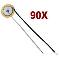 Kit com 90x Pastilha cápsula 20mm 2cm piezoelétrica