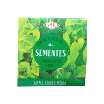 Kit com Alface, Couve, Rúcula e Adubo - Isla