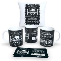 Kit Com Almofada 30x30cm e Caneca de Porcelana Profissões