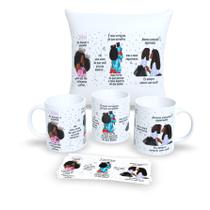 Kit Com Almofada 30x30cm e Caneca de Porcelana Se Houver o Amanhã