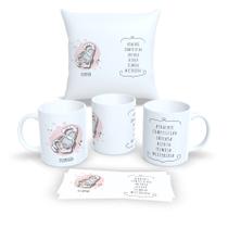 Kit Com Almofada 30x30cm e Caneca de Porcelana Signos Escorpião Kit Com Almofada 30x30cm e Caneca de Porcelana Signos Escorpião