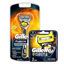 Kit com Aparelho de Barbear Gillette Proshield + 2 Cargas