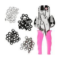 Kit com Aplicador de Ilhós Crop A Dile We R Rosa