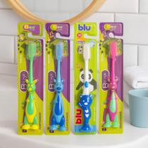 Kit Com até 12 Escova De Dente Dental Infantil Macia Para Bebê Desenhada Sortidas Higiene Bucal