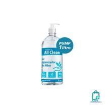 Kit com até 6 un alcool gel 1L 70 antisséptico all clean audaxco