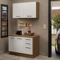 Kit com Balcão e Armário Aéreo Multiuso 120cm Agata Madesa R Kit com Balcão e Armário Aéreo Multiuso 120cm Agata Madesa R