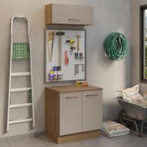 Kit com Balcão e Armário Aéreo Multiuso 80cm Agata Madesa R