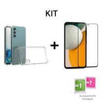 Kit Com Capa Capinha Anti Impacto Transparente + Película 3D De Vidro Para Samsung Galaxy A15