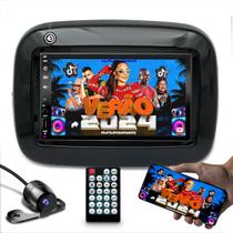 Kit com central Multimidia com Bluetooth espelhamento + Moldura de 7 Polegadas compativel com MOBI + Camera de ré