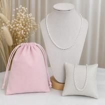 Kit com Colar e Pulseira Cordão Baiano 45cm 18cm 4mm Feminino Folheado Ouro ou Prata Elegante