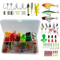 Kit Com + de 100 Iscas Artificiais para Tucunaré e Traíra Kit Com + de 100 Iscas Artificiais para Tucunaré e Traíra