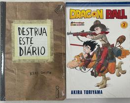 Kit com dois Livros, Destrua este Diário e Dragon Ball vol2