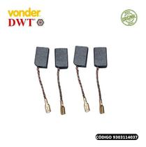 Kit com dois pares de escova de carvão para esmerilhadeira vonder eav1140/eav1145 e dwt ead1140/ead1145