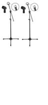Kit Com Dois Pedestais De Microfone Rmv Psu0142 + Cachimbo Kit Com Dois Pedestais De Microfone Rmv Psu0142 + Cachimbo