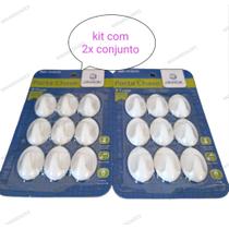 Kit com dois porta chaves gancho plastico conjunto com 9 pecas ate dois kg