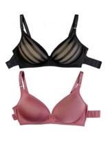 Kit com Dois Sutiãs com Bojo Sem Aro 40809 Delrio Kit com Dois Sutiãs com Bojo Sem Aro 40809 Delrio