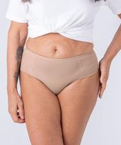 Kit com duas calcinhas altas, em microfibra, com laterais largas e duplas - doisrios