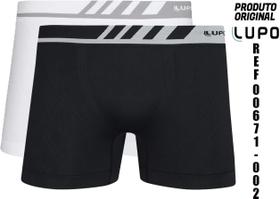Kit Com Duas Cuecas Boxer Microfibra Sem Costura Lupo Kit Com Duas Cuecas Boxer Microfibra Sem Costura Lupo