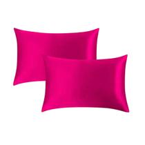 Kit com Duas Fronhas de Cetim (de presente leve uma Touca de Cetim e uma Scrunchie) Kit com Duas Fronhas de Cetim (de presente leve uma Touca de Cetim e uma Scrunchie)