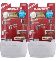 Kit Com Duas Resistências Chuveiro Acqua Duo Ultra Storm Star Resistência Lorenzetti 220V 7800W