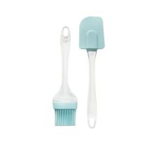 Kit com espatula e pincel de silicone para cozinha 2 pçs Kit com espatula e pincel de silicone para cozinha 2 pçs