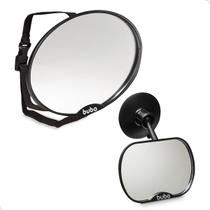 Kit com Espelho Retrovisor para Carro + Espelho para Banco Traseiro - Buba