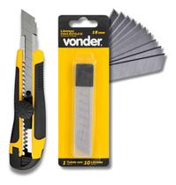 Kit Com Estilete 18 mm E Lâmina Estilete 18mm - Vonder