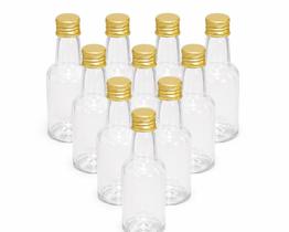 Kit com Garrafinhas de Plástico Pet 50ml Tampas Metal Festas Decoração Kit com Garrafinhas de Plástico Pet 50ml Tampas Metal Festas Decoração