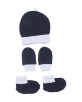 Kit com Gorro, Par de Luvas e Par de Meias Em Malha Masculino - 3 Peças Kit com Gorro, Par de Luvas e Par de Meias Em Malha Masculino - 3 Peças