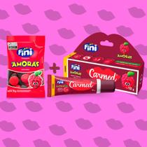 Kit com Hidratante Labial e Balas -Carmed Fini Amora Intensa