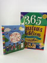 Kit Com Livro 365 Historias E Uma Bíblia Historias de Jesus