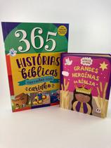 Kit Com Livro 365 Historias E Uma Bíblia Historias de Jesus