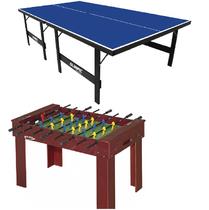 Kit Com Mesa Ping Pong 1013 E Pebolim 1072 - Klopf - Esportes Express