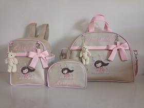 Kit com mochila, champanhe com Rosa