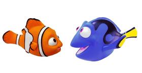 Kit Com Nemo E Dory - Bonecos Em Vinil - Lider