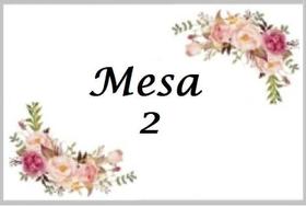 Kit Com Número Para Mesa - Rosa2 (10 X 6,5 Cm) - 24 Placas