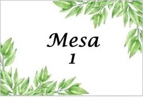 Kit Com Número Para Mesa - Verde (10 X 6,5 Cm) - 24 Placas