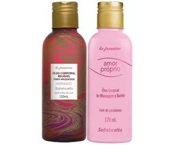 Kit com Óleo Corporal de Morango e Óleo Corporal Amor Próprio Sofisticatto