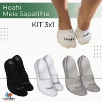 Kit com Pares de Meia Sapatilha Soquete Invisível Algodão Ajuste Perfeito Hoahi Kit com Pares de Meia Sapatilha Soquete Invisível Algodão Ajuste Perfeito Hoahi