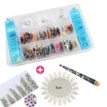 Kit com pedraria strass swaroviski para unhas