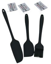 Kit com Pincel, Mini Espátula e Meia Espátula de Silicone Kit com Pincel, Mini Espátula e Meia Espátula de Silicone