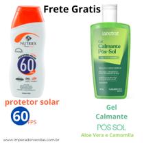 Kit Com Protetor Solar Nutriex 120ml & Gel Calmante Pós Sol Labotrat 140ml