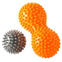 Kit com Rolo e Bola de Massagem Automassagem Alivia Tensões Musculares Vollo