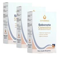 Kit Com Sabonetes De Glicerina Clorexidina 0,3 % Gh /3 Unid