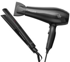 Kit com Secador Gama Eleganza Plus Ceramic Íon 2100W e Chapinha Alisadora Eleganza Plus Ceremic Íon XL 220ºC