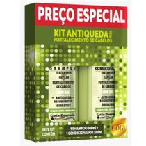 Kit Com Shampoo e Condicionador Antiqueda Gota Dourada 300ml